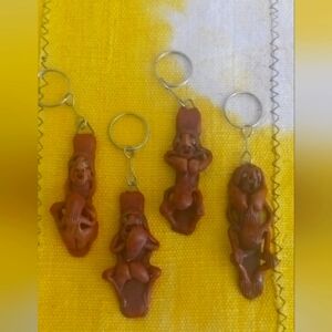 Set of Four Brown🤎 Keychains🔑